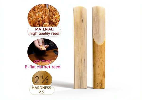 Bb Clarinet Reeds C230929 Natural Cane 10 Pack-3