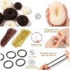 Hair Donut Bun Set FANDAMEI Black Styling Kit-2