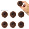 Styla Hair Kids Hair Bun Maker Brown 6pc-2
