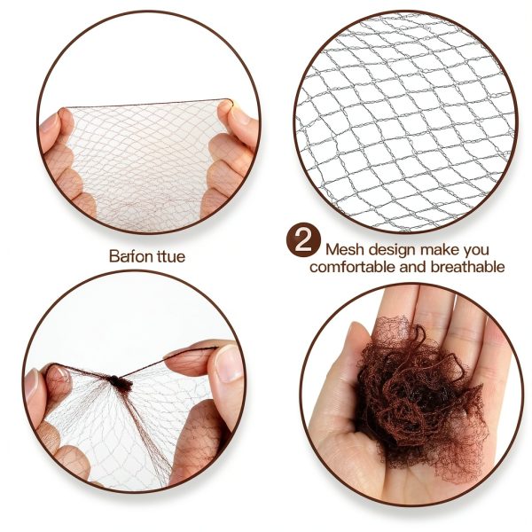 FANDAMEI Hair Bun Shaper Invisible Nylon Net-2