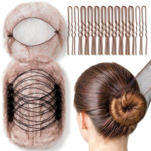 FANDAMEI Hair Bun Shaper Invisible Nylon Net-0