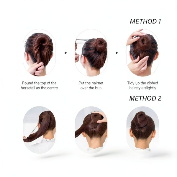 MaopaoBeauty Nylon Hair Net Elastic Bun Maker-5