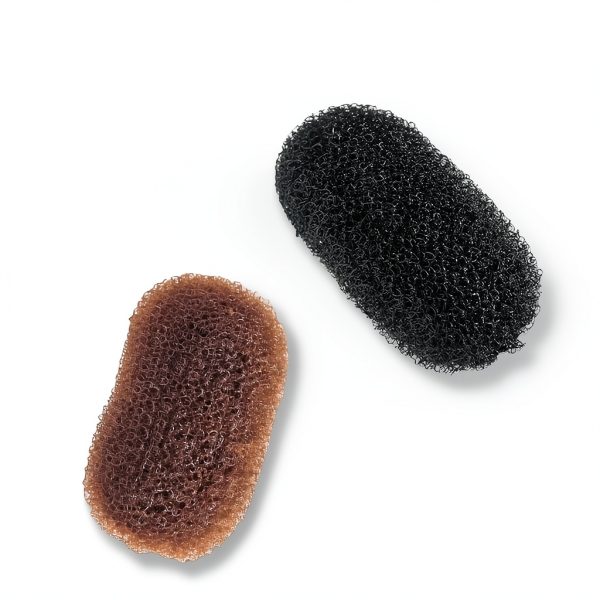 AEGYPIUS Bump It Hair Accessory Nylon Volume Buns Black Brown-4