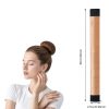 YANVIPERISK Hair Bun Maker Set 4-Piece Satin Cloth Elastic Hair Donut-1