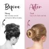 Andlane Hair Bun Shaper Updo Tool for Medium Hair Blonde Brown-5
