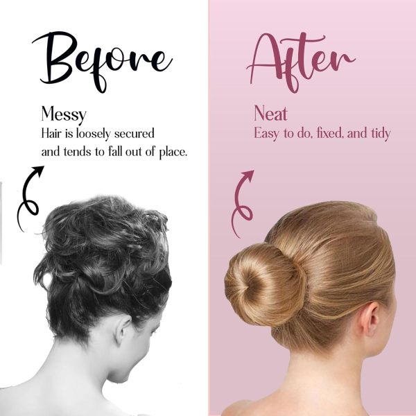 Andlane Hair Bun Shaper Updo Tool for Medium Hair Blonde Brown-5