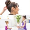 NICEMOVIC Medium Hair Bun Maker Set 2pcs Donut Bun Tools in Brown-4