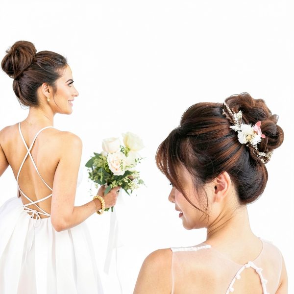 Andlane Hair Bun Shaper Updo Tool for Medium Hair Blonde Brown-7