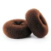 NICEMOVIC Medium Hair Bun Maker Set 2pcs Donut Bun Tools in Brown-0