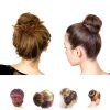 NICEMOVIC Medium Hair Bun Maker Set 2pcs Donut Bun Tools in Brown-5
