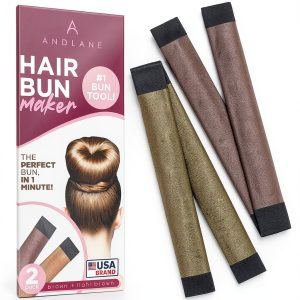 Andlane Hair Bun Shaper Updo Tool for Medium Hair Blonde Brown-0