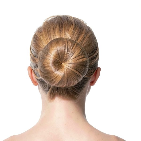YANVIPERISK Hair Bun Maker Set 4-Piece Satin Cloth Elastic Hair Donut-4