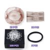 Ballet Hair Accessories Kit YGDZ Black and Brown Hair Nets, Ties, Pins-1