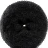 Hair Bun Maker Diane 5.5 Inch Black Fabric Donut Bun Full Buns-0
