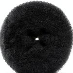 Hair Bun Maker Diane 5.5 Inch Black Fabric Donut Bun Full Buns-0