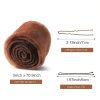Hair Bun and Crown Shaper Weightless Volume Padding Dark Brown FEUNLEM-4