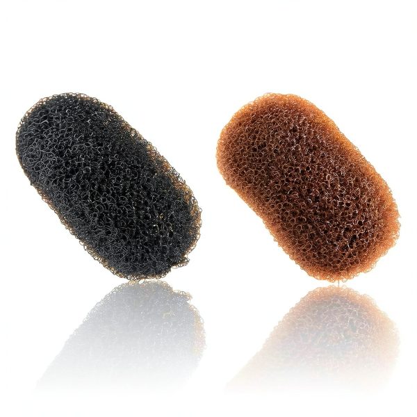 AEGYPIUS Bump It Hair Accessory Nylon Volume Buns Black Brown-0