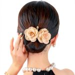 Takeberny Hair Bun Shaper Curler Double Butterflies Black Wings 3-Pack-0