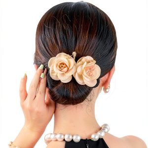 Takeberny Hair Bun Shaper Curler Double Butterflies Black Wings 3-Pack-0