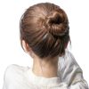 Arvintas Hair Bun Maker 10pcs Black Stretchable Donut for Easy Updos-2