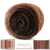 Hair Bun and Crown Shaper Weightless Volume Padding Dark Brown FEUNLEM-0