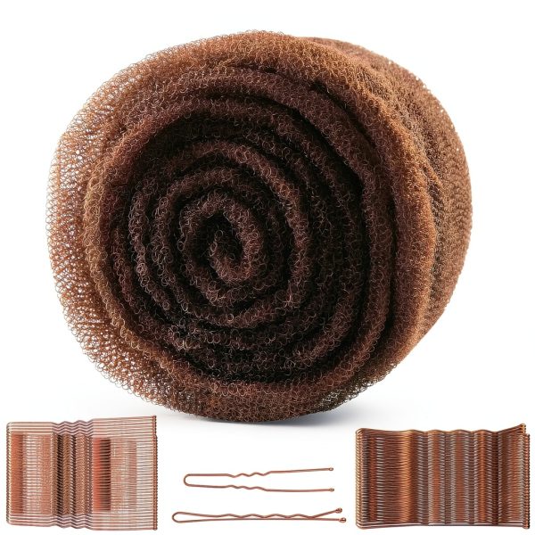 Hair Bun and Crown Shaper Weightless Volume Padding Dark Brown FEUNLEM-0