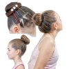 NICEMOVIC Medium Hair Bun Maker Set 2pcs Donut Bun Tools in Brown-2