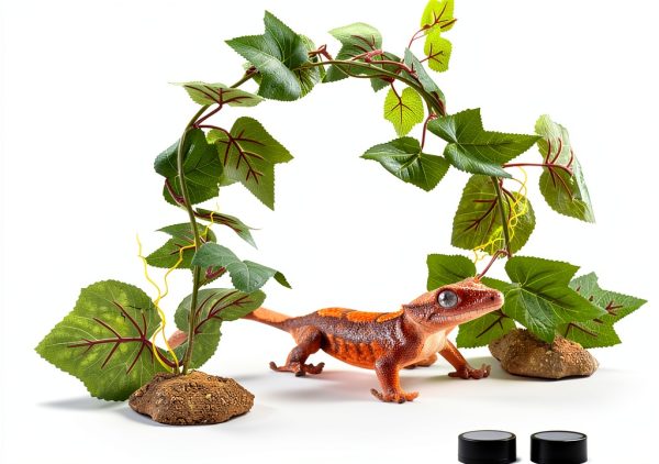 REPTI ZOO Magnetic Hanging Artificial Decoration Plant Climbing Vine for Reptile Terrarium Habitat Tank-0
